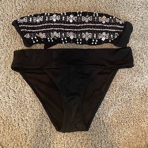Victoria’s Secret bandeau top and bikini bottom